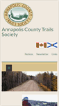 Mobile Screenshot of annapoliscountytrailsociety.ca